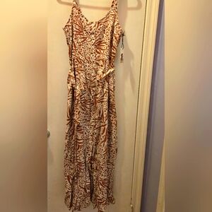 sincerely jules brown satin dress Jenness Satin Mini Dress